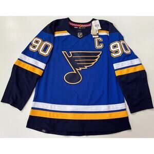 Adidas Hockey Jersey Authentic St. Louis Blues Ryan O'Reilly GT8158 Men Size 50.